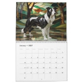 2027 Middelgrote Honden Glas Kalender (Jan 2027)