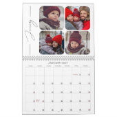 2027 Minimaal Moderne Aangepaste Fotosamenstelling Kalender (Jan 2027)