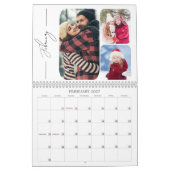 2027 Minimaal Moderne Aangepaste Fotosamenstelling Kalender (Feb 2027)