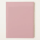 2027 Minimaal Planner Stof Roze Blush Cover (Achterkant)