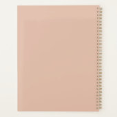 2027 Minimaal Planner Warm Zand Blush Cover (Achterkant)
