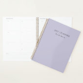 2027 Minimaal Planner Zachte Lavendelmist Cover (Display)