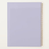 2027 Minimaal Planner Zachte Lavendelmist Cover (Achterkant)