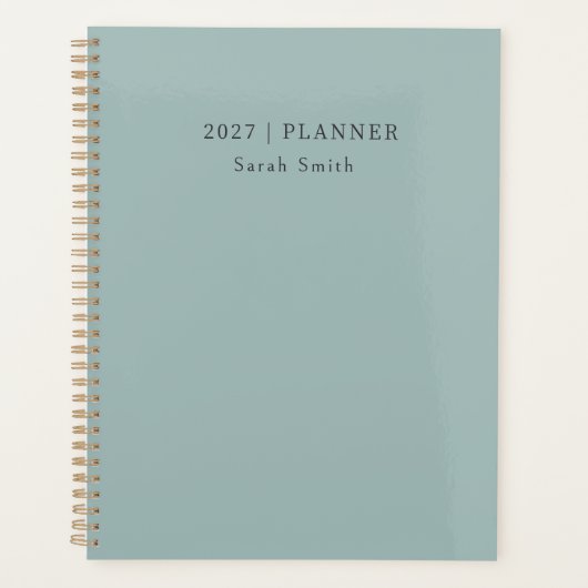 2027 Minimale Wekelijkse Maandelijkse Niet Gedatee Planner (Voorkant)