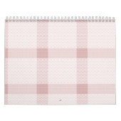 2027 Minimalistische Kalender | Rood Raster Huisde (Hoes)