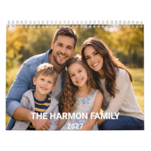 2027 Modern Maak Je Eigen Aangepaste Familie Foto Kalender