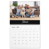 2027 Moderne Aangepaste Gezinsfotokalender Kalender (Mar 2027)