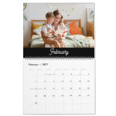 2027 Moderne Aangepaste Gezinsfotokalender Kalender (Feb 2027)