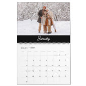 2027 Moderne Aangepaste Gezinsfotokalender Kalender (Jan 2027)