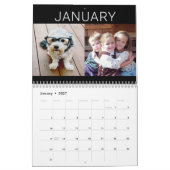 2027 - Moderne gezelfsamengestelde familiekalender Kalender (Jan 2027)