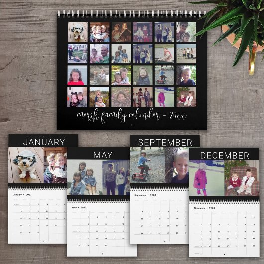 2027 - Moderne gezelfsamengestelde familiekalender Kalender