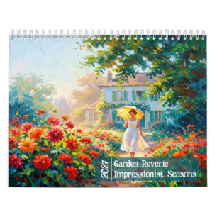 2027 Momenten in Bloemen Impressionistische Tuin Kalender