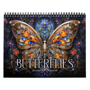 2027 Mysterieuze Vlinders Fantasy Kunstkalender Kalender