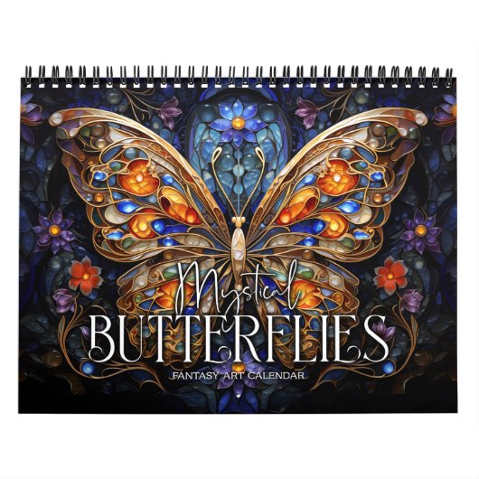 2027 Mysterieuze Vlinders Fantasy Kunstkalender Kalender (Hoes)