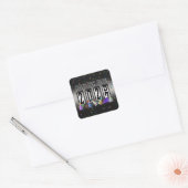 2027 Nieuwjaars Kilometerstand Meter Vierkante Sticker (Envelop)