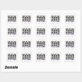2027 Nieuwjaars Odometer Vierkante Sticker (Vel)