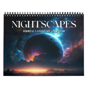 2027 Nightscapes 2 Surrealistische ruimte landscha Kalender