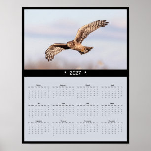 2027 Noordelijke Kiekendief Muurkalender - Marsh G Poster