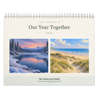 2027 Ons Jaar Samen Aangepaste Foto Kalender