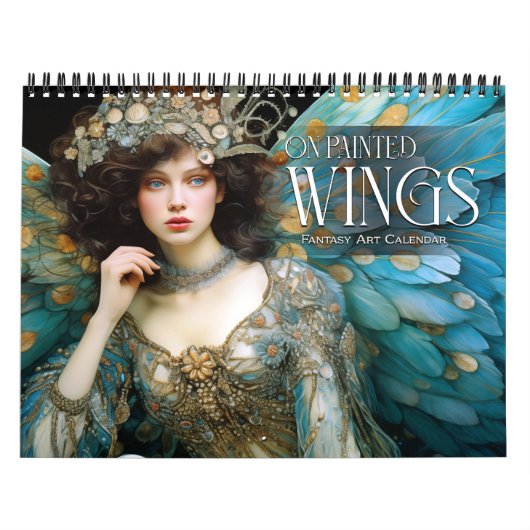 2027 Op Geschilderde Vleugels Feeën Engelen Fantas Kalender (Hoes)