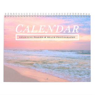 2027 Opbeurende Psalmen Bijbelverzen Kalme Strand Kalender