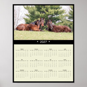 2027 Paarden Muurkalender - Equine Fotografie Poster