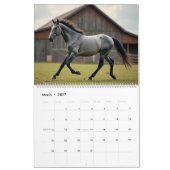 2027 Paardenkalender, Paard Kalender (Mar 2027)