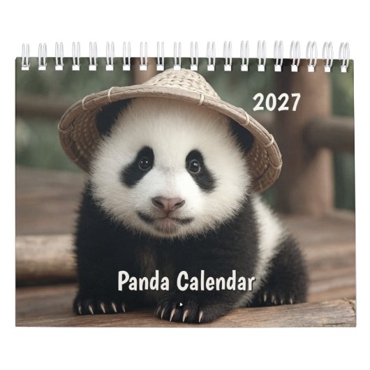2027 Panda Kalender (Hoes)