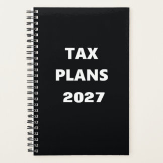 2027 Planner Belastingplannen Zwart Wit Ontwerp
