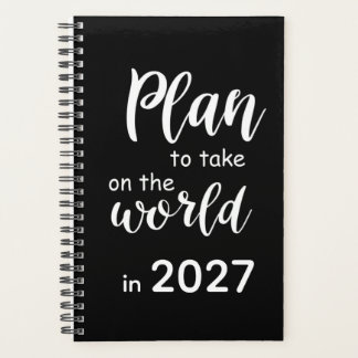 2027 Planner Grappige Spreuk Plan Om De Wereld Ove