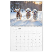 2027 POODLE KALENDER (Jan 2027)