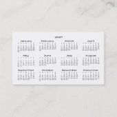 2027 Portefeuillegrootte Kalender Visitekaartje (Voorkant)