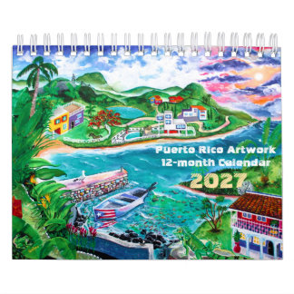 2027 Puerto Rico Kunst Kalender