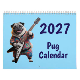 2027 Pug Hond Kalender