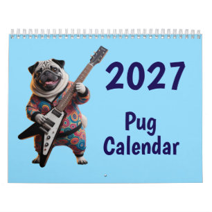 2027 Pug Hond Kalender
