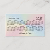 2027 Rainbow Cloud Calendar van Janz Visitekaartje (Voorkant)