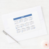 2027 Rechthoekige Maandkalender Sticker (Envelop)
