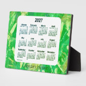 2027 Recoleta Green Tracks Desk Calendar van Janz Fotoplaat (Zijkant)