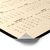 2027 Rode Schouderhavik Muurkalender - Bos Poster (Hoek)