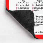 2027 Rood 52 weken ISO Agenda van Janz Two Tone Muismat (Hoek)