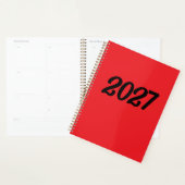 2027 Rood Zwart Planner (Display)