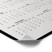 2027 Roodstaartbuizerd Muurkalender - Grote Ogen Poster (Hoek)