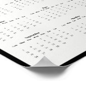 2027 Roodstaartbuizerd Muurkalender - Hemelwachter Poster (Hoek)