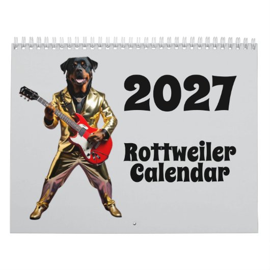 2027 Rottweiler hondenkalender Kalender (Hoes)