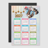 2027 Roze Bloemencalender Aangepaste Foto (Voorkant / Achterkant)