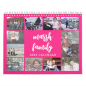 2027 Roze Moderne Aangepaste Foto - 13 Afbeeldinge Kalender (Hoes)