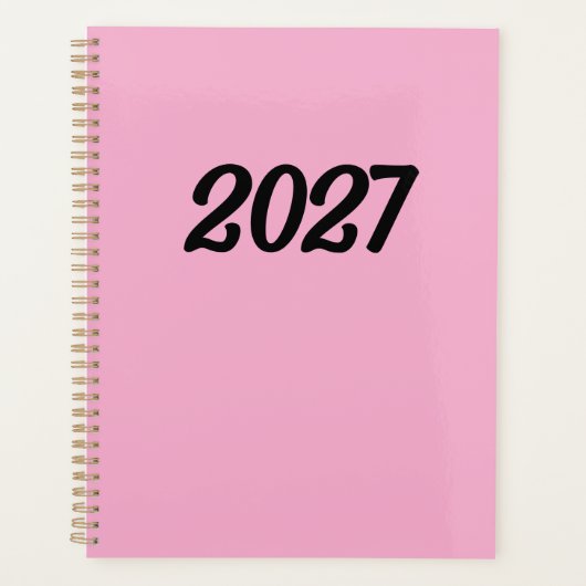 2027 Roze Planner (Voorkant)