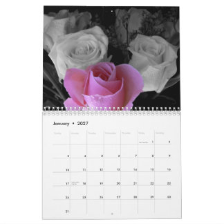 2027 Rozen Kalender