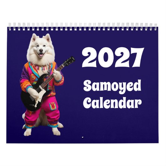 2027 Samoyed Hondenkalender Kalender (Hoes)
