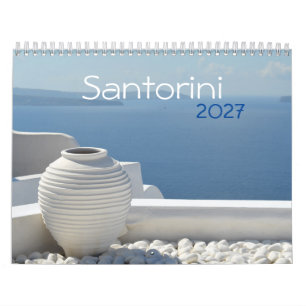 2027 Santorini Grieks Eiland Kalender